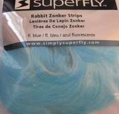 ������ �������� 3-4 ��. (�����) zonker strips fl blue Super Fly